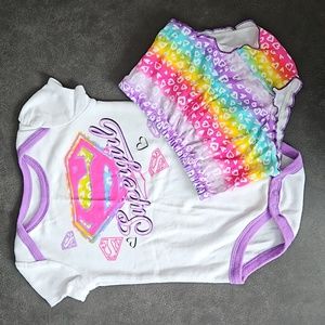 Supergirl (DC Comics) 2pc Set Top and Bottoms 6-9 Months T12